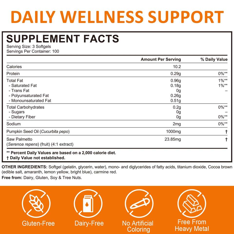 Organic Pumpkin Seed Oil Softgels™