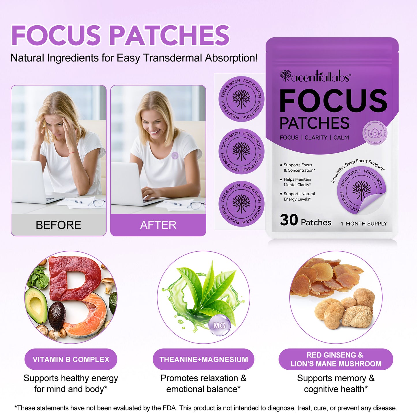 Super Focus Vitamin B Patches™
