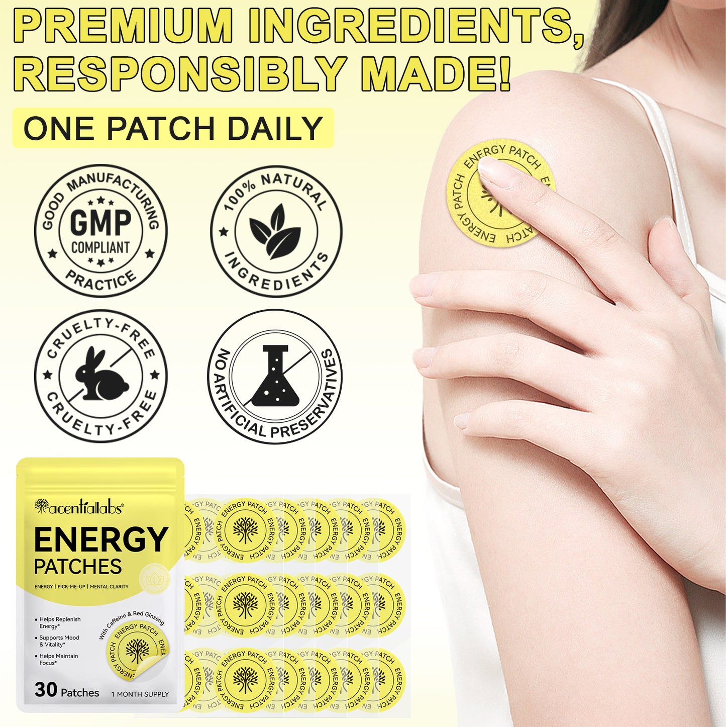 Energize™ Vegan Energy Patches TM
