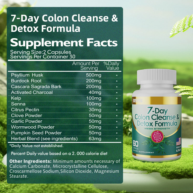 7-Day Colon Cleanse & Detox Capsules