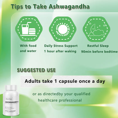 Ashwagandha Supplements Capsules (Vegan)