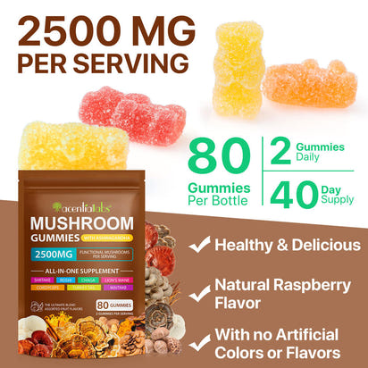 Organic Lion's Mane Energy Gummies™