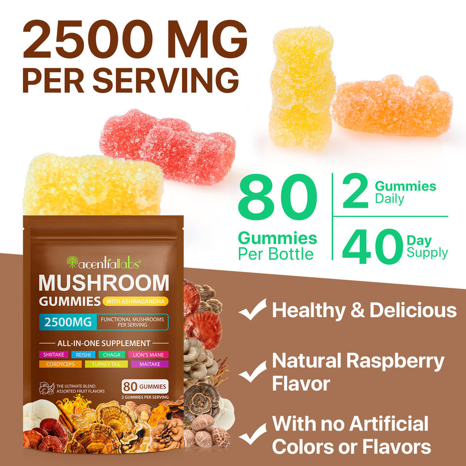 Organic Lion's Mane Energy Gummies™
