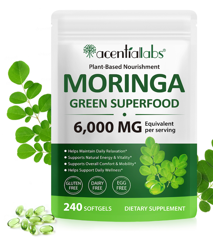 Pure Moringa Leaf Softgels Capsules
