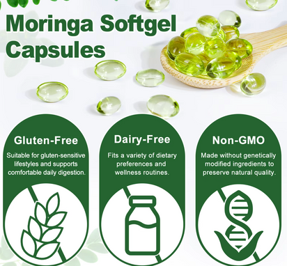 Pure Moringa Leaf Softgels Capsules
